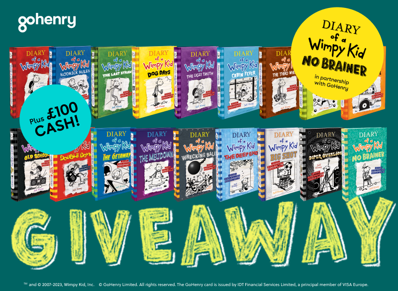 Win a Diary Of A Wimpy Kid book bundle, plus £100 cash!