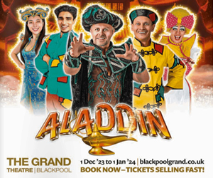 Advert: https://www.blackpoolgrand.co.uk/event/aladdin-2023