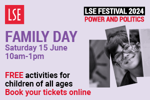 Advert: https://www.lse.ac.uk/Events/LSE-Festival/2024/family-day?utm_source=primarytimes&utm_medium=mpu&utm_campaign=LSE+Festival+2024