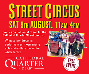 Advert: https://www.derbycathedralquarter.co.uk/events/