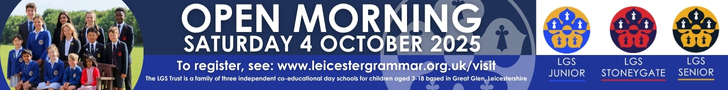 Advert: https://www.leicestergrammar.org.uk/open-morning-2025