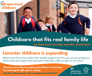 Advert: https://families.leicester.gov.uk/childcare/types-of-childcare/wraparound-childcare/