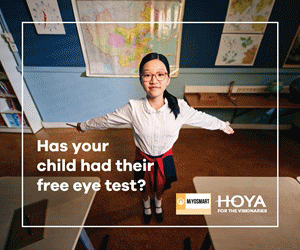 Advert: https://www.hoyavision.com/uk/find-optician/?filter=miyosmart&utm_source=PrimaryTimesMPU&utm_medium=PrimaryTimesMPU&utm_campaign=PrimaryTimesMPU