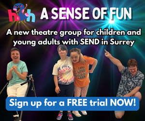 Advert: https://h2hsensorytheatre.com/product/drama-classes-for-send-surrey/