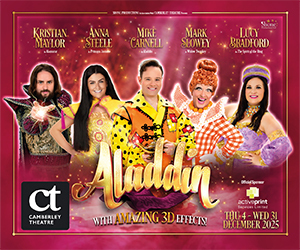Advert: https://www.camberleytheatre.co.uk/events/aladdin