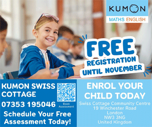 Advert: https://www.kumon.co.uk/swiss-cottage