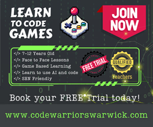 Advert: https://www.codewarriorswarwick.com/