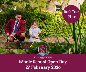 Advert: https://www.holmwood.house/admissions/visit-us/%20?utm_source=Primary+Times&utm_medium=Backlink&utm_campaign=Primary+Times+Feb+Open+Day&utm_id=Admissions