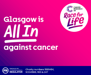 Advert: https://raceforlife.cancerresearchuk.org/find-an-event?q=glasgow%2C+UK&size=n_20_n&utm_source=primarytimes&utm_medium=cpm/display&utm_campaign=rmrfl2026mar_glasgow&utm_content=primarytimes