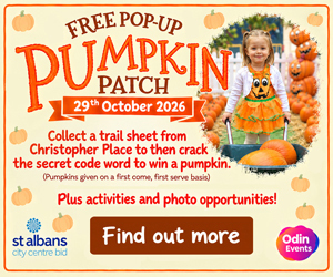 Advert: https://www.enjoystalbans.com/event/pop-up-pumpkin-patch/