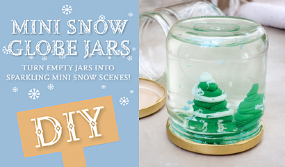 Upcycle your glass jars this winter